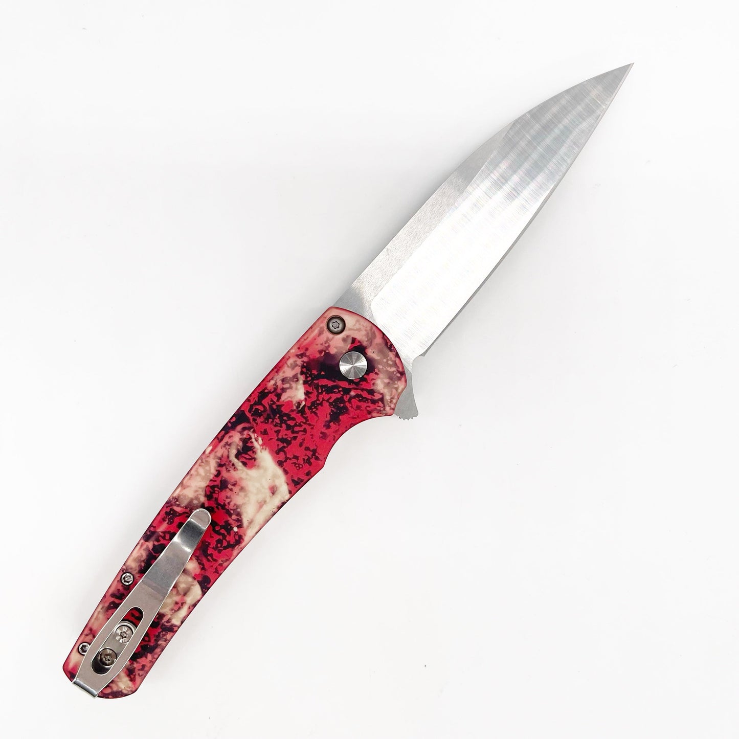 ProTech Knives 5300-CTC Malibu Magnacut Wharncliffe Blade Crimson Tiger Camo Handles