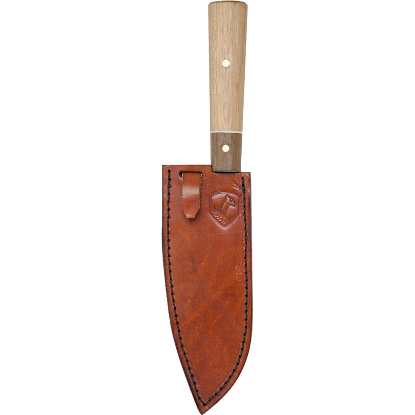Condor Kondoru Kitchen Santoku 6.5 in 1095 High Carbon Steel Blade Hickory and Walnut Handle