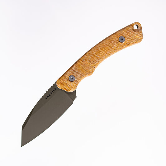 Tactile Knife Co Redhawk Fixed Blade 2.75in Green Cerakote Magnacut Blade Natural Micarta Handles Kydex Sheath