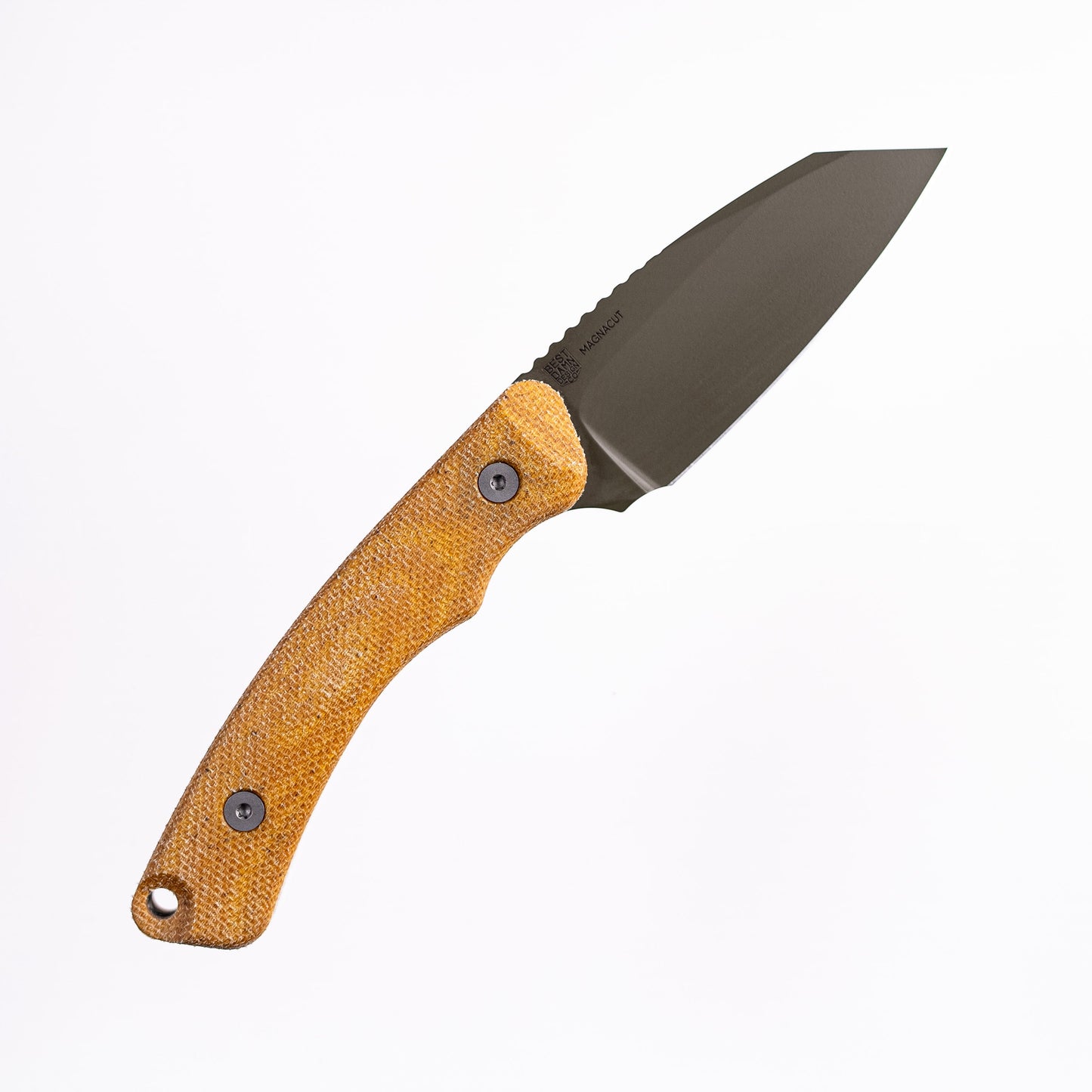 Tactile Knife Co Redhawk Fixed Blade 2.75in Green Cerakote Magnacut Blade Natural Micarta Handles Kydex Sheath