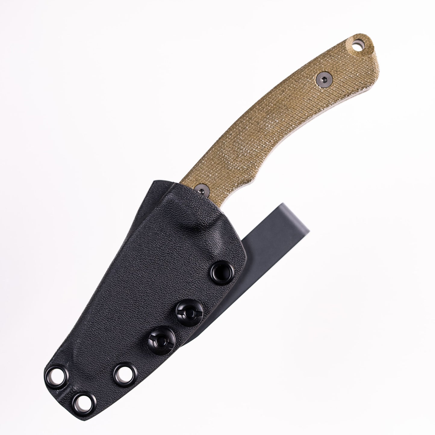 Tactile Knife Co Redhawk Fixed Blade 2.75in Tumbled Magnacut Blade Green Micarta Handles Kydex Sheath