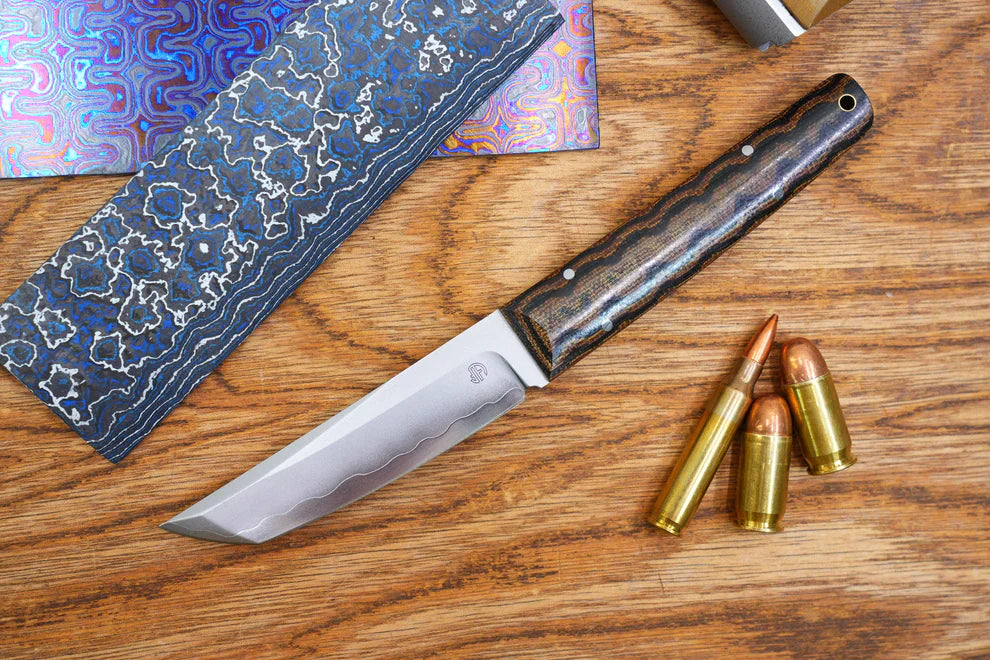 North Mountain Blade ChopMiniFixed-SnakeMicarta detail view 3