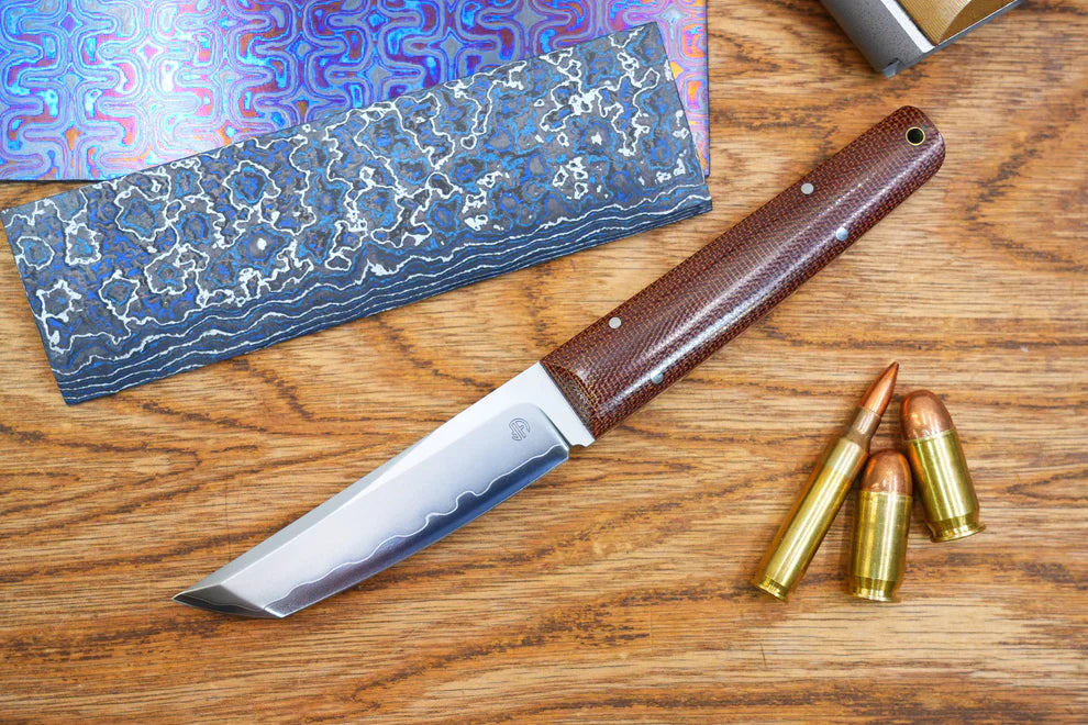 North Mountain Blade ChopMiniFixed-OldFashionedMicarta detail view 2