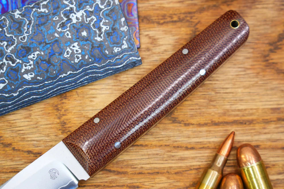 North Mountain Blade ChopMiniFixed-OldFashionedMicarta detail view 4