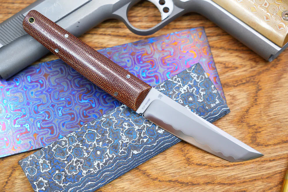North Mountain Blade ChopMiniFixed-OldFashionedMicarta detail view 9
