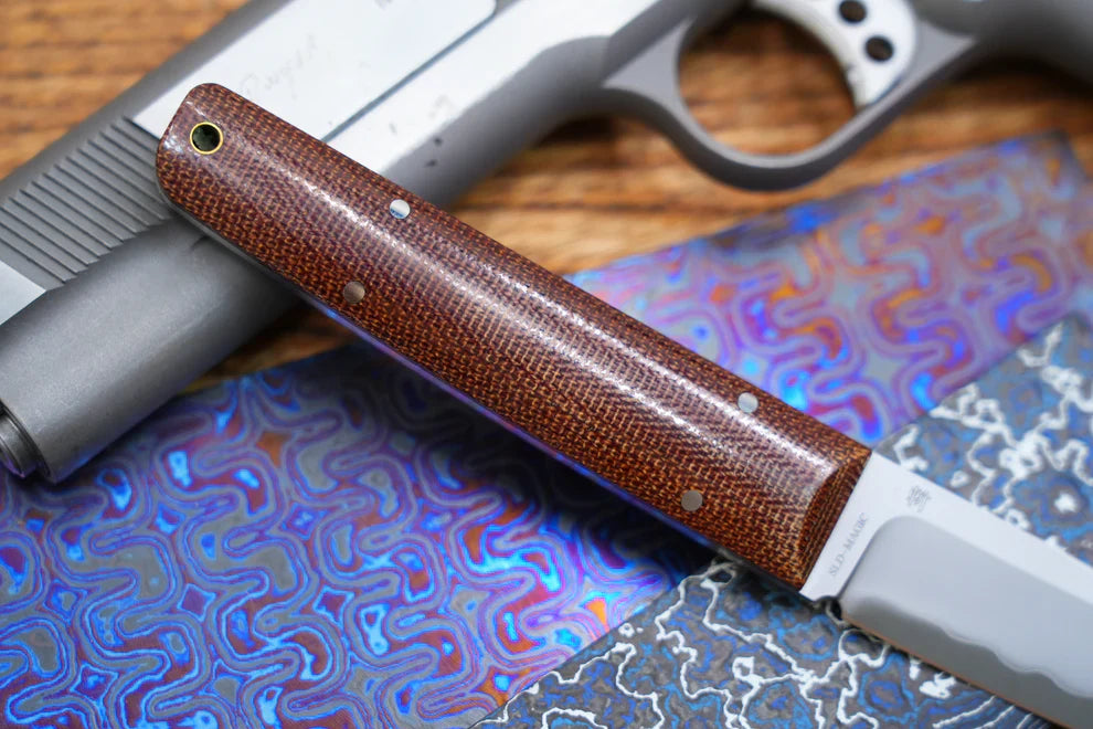 North Mountain Blade ChopMiniFixed-OldFashionedMicarta detail view 8