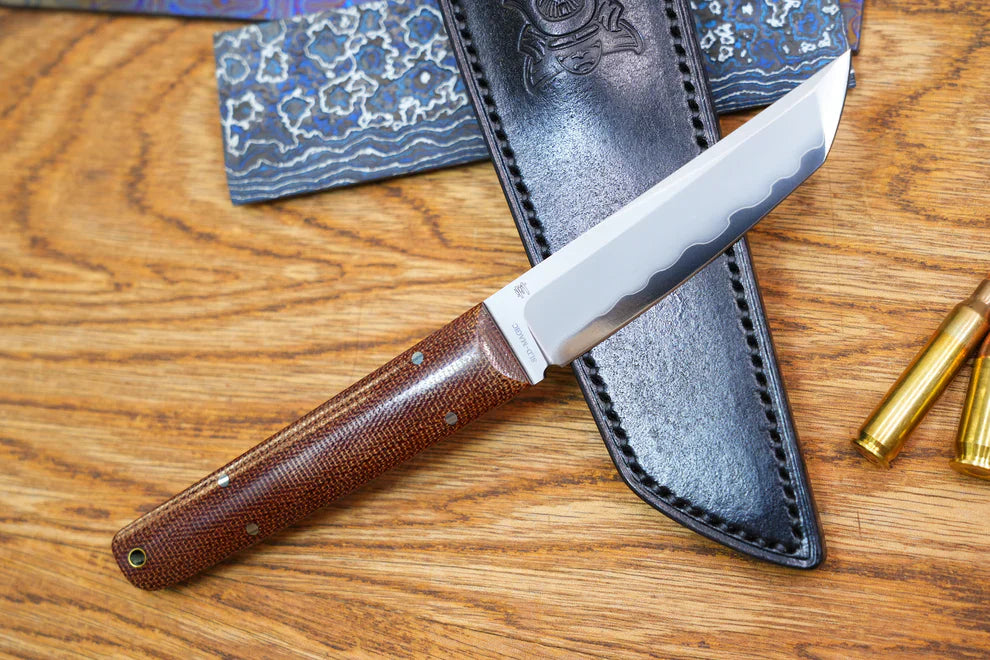 North Mountain Blade ChopMiniFixed-OldFashionedMicarta detail view 5