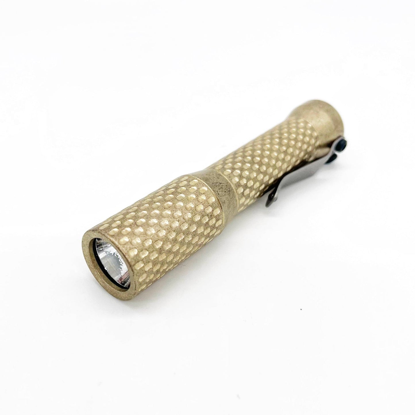 Dawson Machine Craft Divot Slim Flashlight – Tumbled Bronze