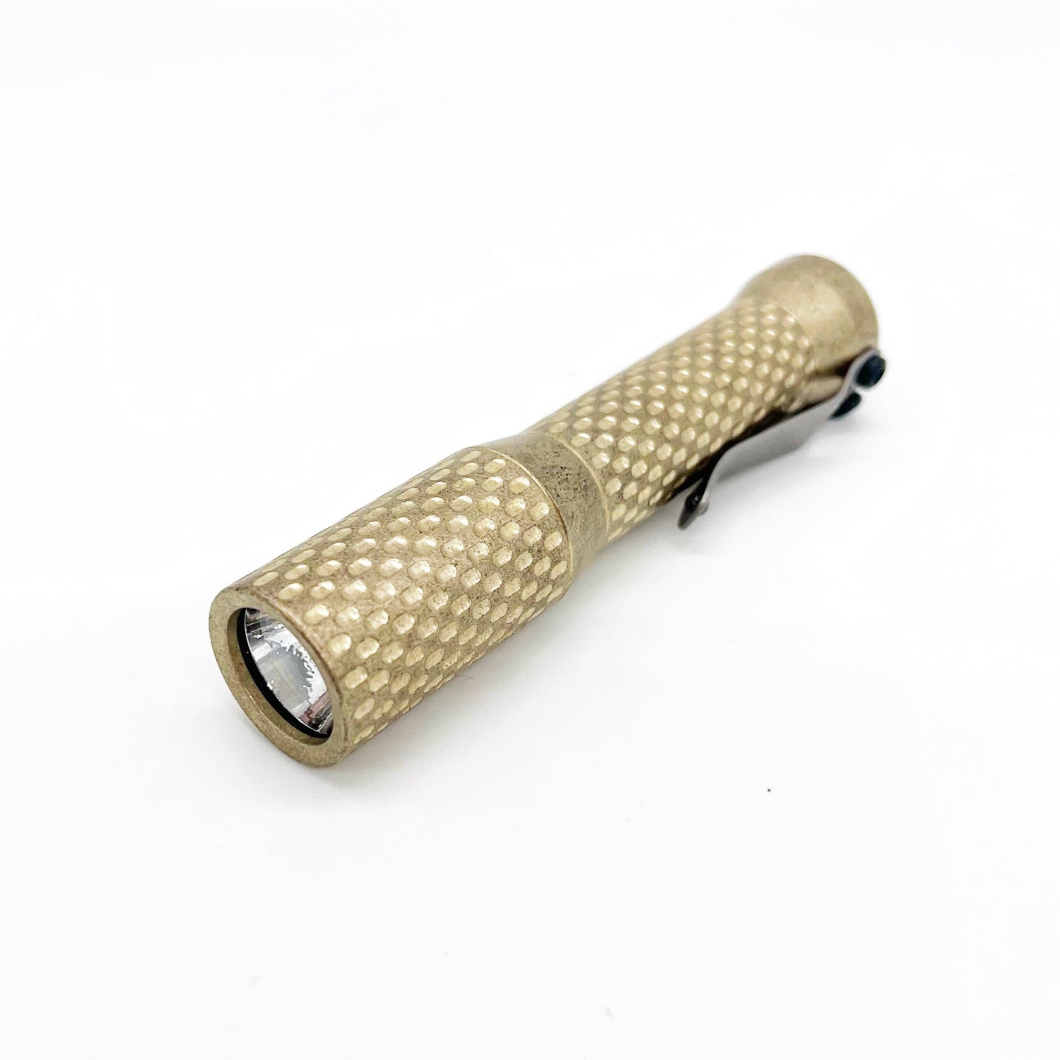 Dawson Machine Craft Divot Slim Flashlight – Tumbled Bronze