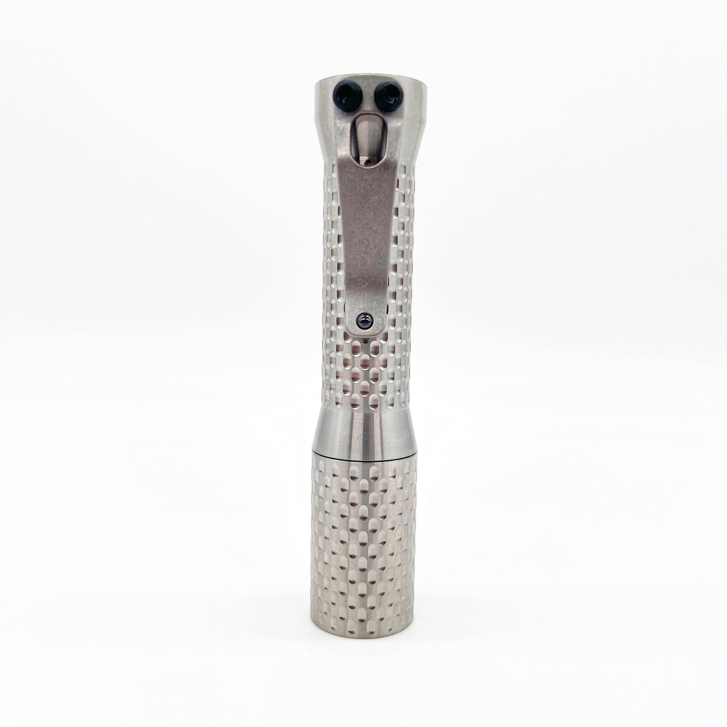 Dawson Machine Craft Divot Slim Flashlight – Satin Titanium, Nichia 519a 4500K LED