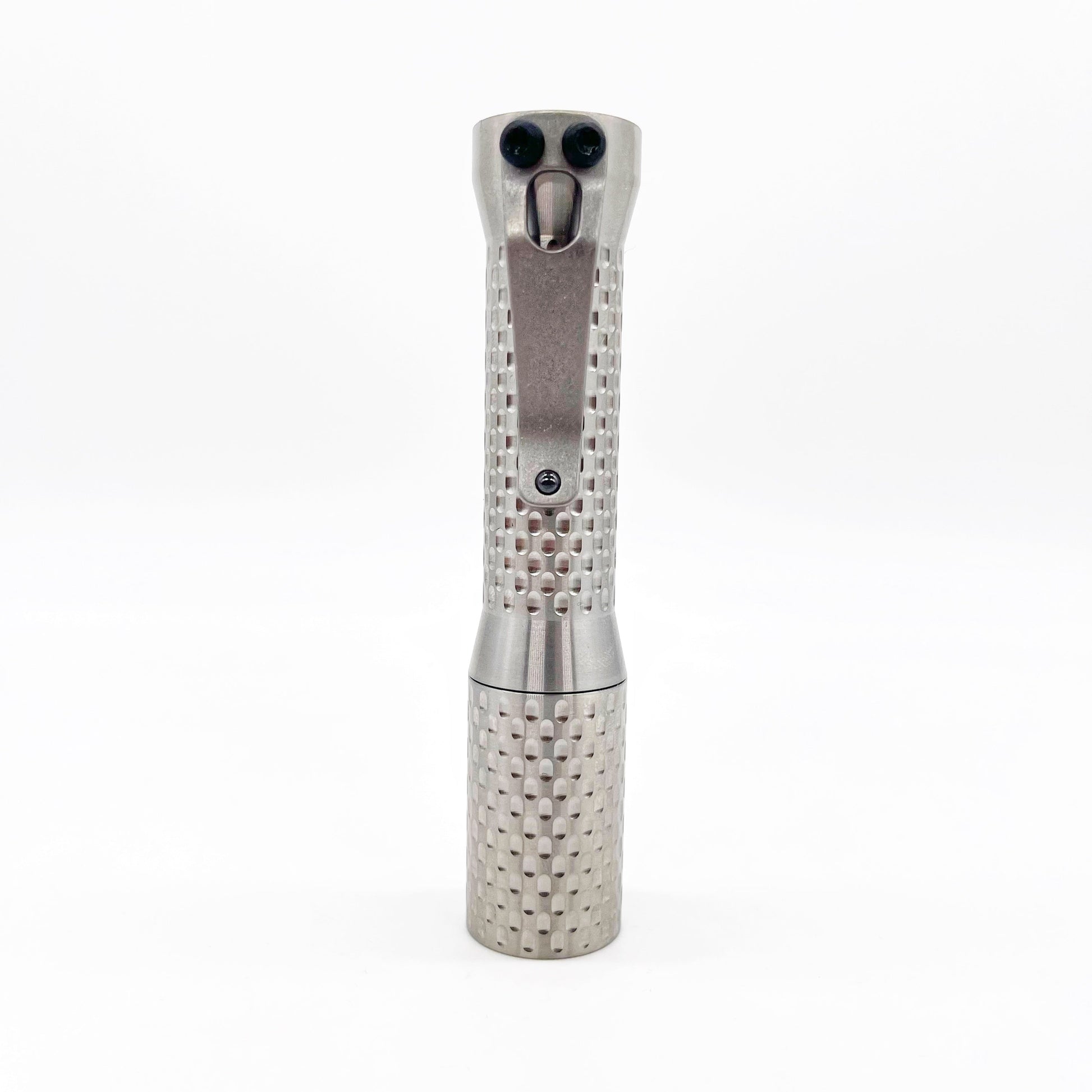 Dawson Machine Craft Divot Slim Flashlight – Satin Titanium, Nichia 519a 4500K LED