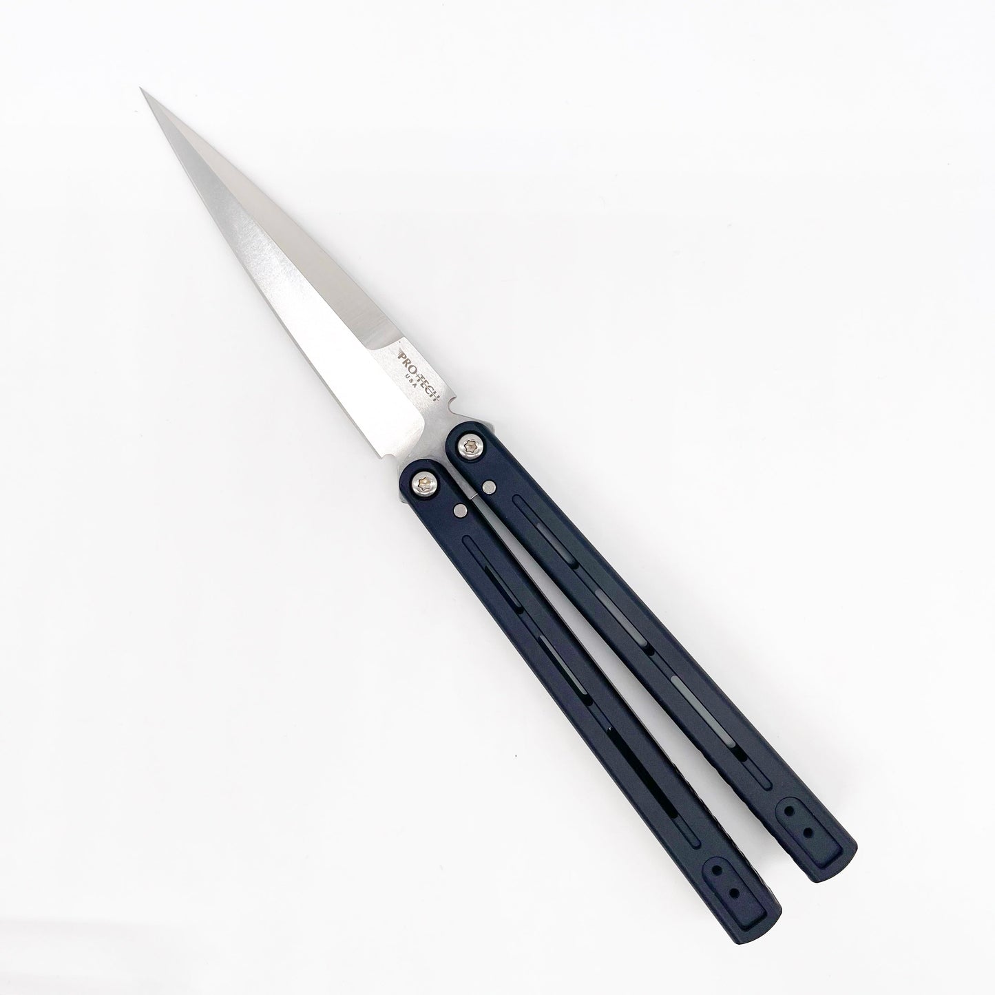 Pro-Tech FlyFather 2 4" 154CM Butterfly Knife Black Aluminum Satin Blade FF2101