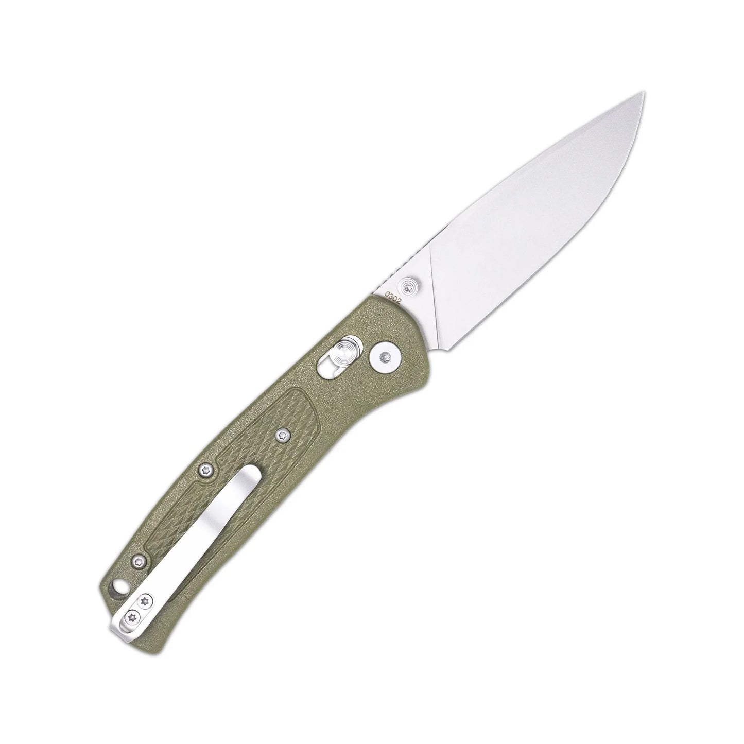 CobraTec Knives EDC Scout Bar Lock 3.125in VG10 Blade Green Grivory Handles CTSCTGRVODGBAR