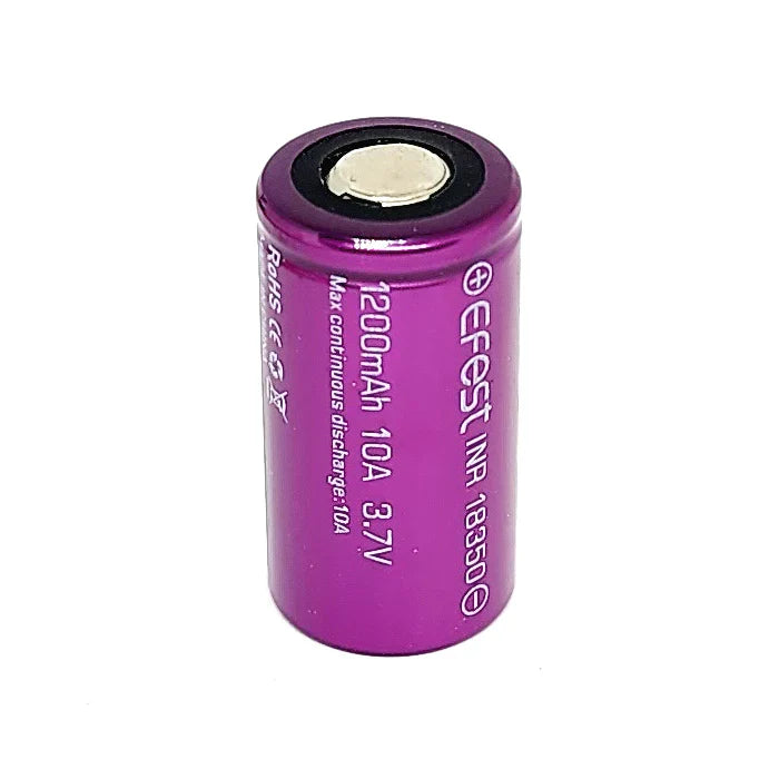Efest IMR 18350 700 mAh 3.7V 10.5A Discharging current Battery with Flat Top