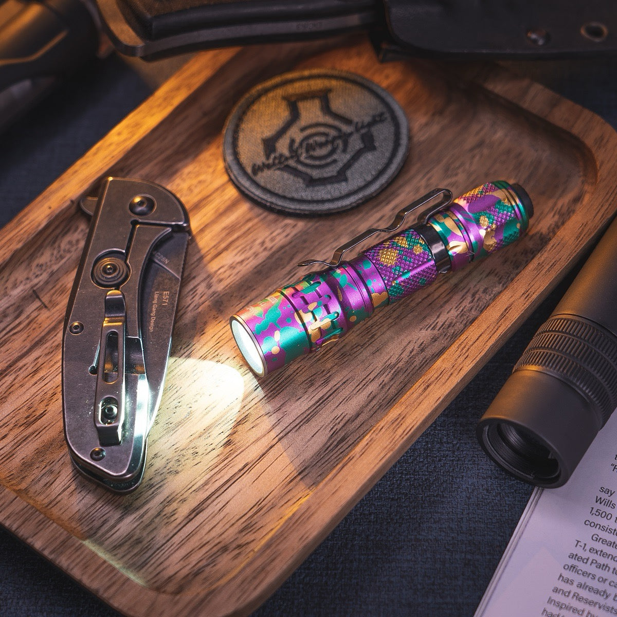 Weltool T1 Pro V2 Colorful EDC flashlight with 14500 USB-C battery