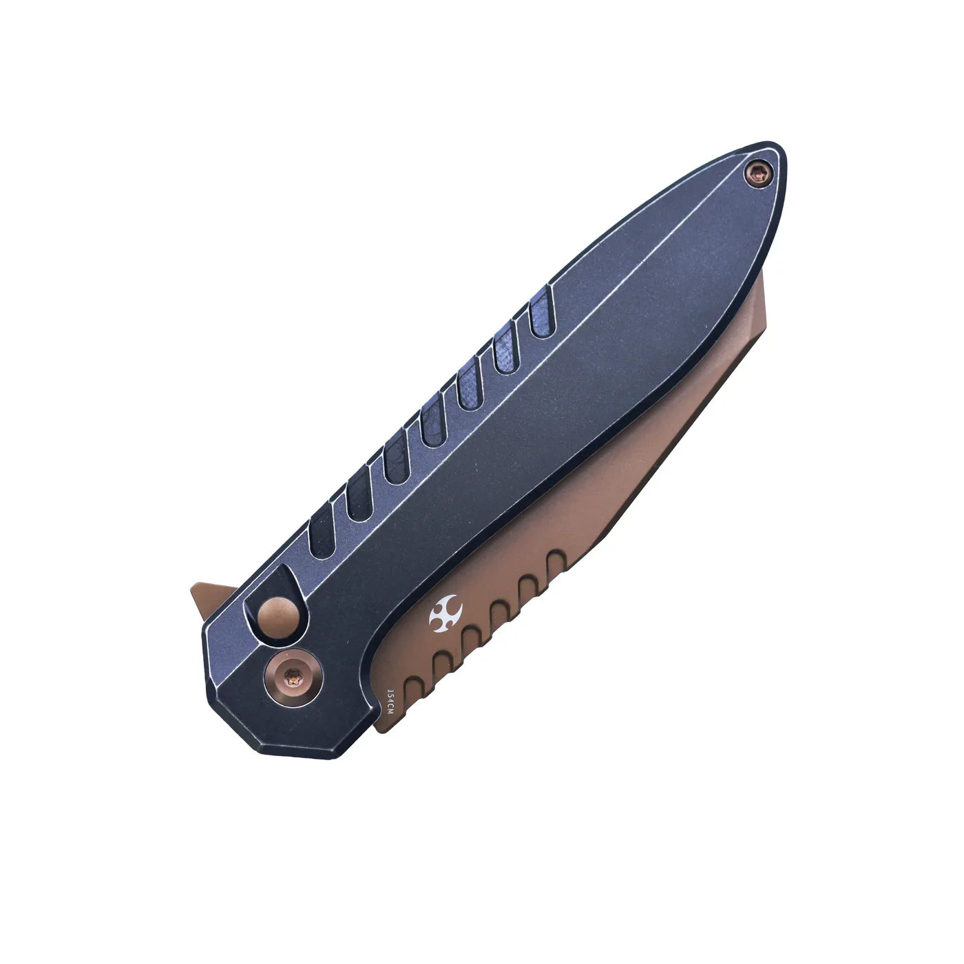 Kansept Kosame3.37"  Rose Gold Coated 154CM Blackwash Titanium with Black G10 T1093F7