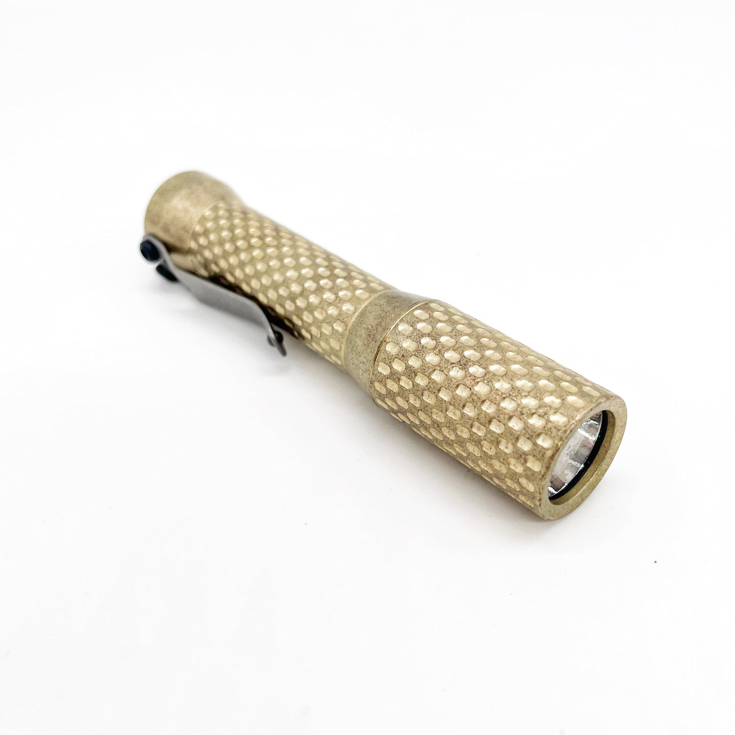 Dawson Machine Craft Divot Slim Flashlight – Tumbled Bronze