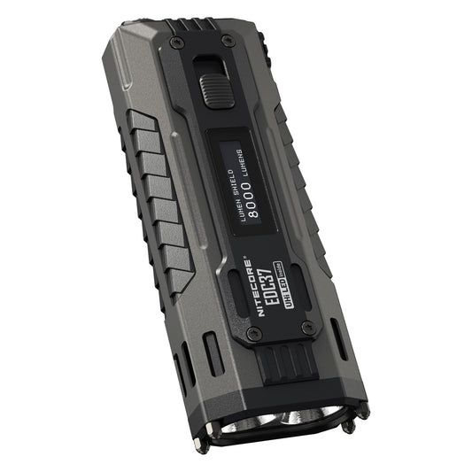 Nitecore EDC37 â€“ 8,000â€¯LM USBâ€‘C Rechargeable Flat EDC Flashlight with OLED Display