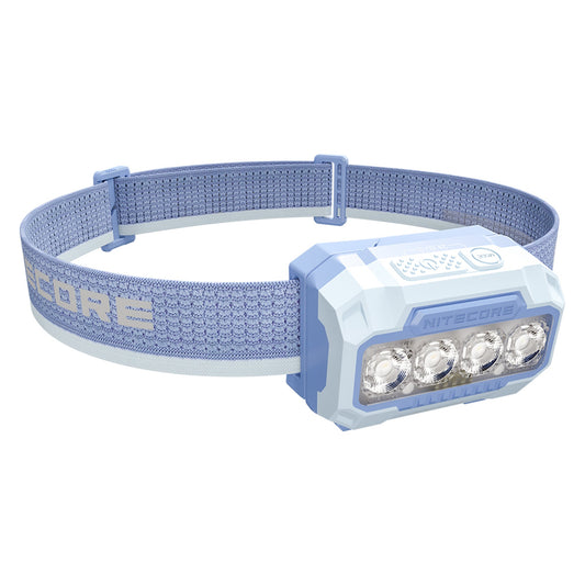 Nitecore HA23 UHE 600 Lumen AAA Camping Headlamp with Multiple Color Temperatures (Blue)