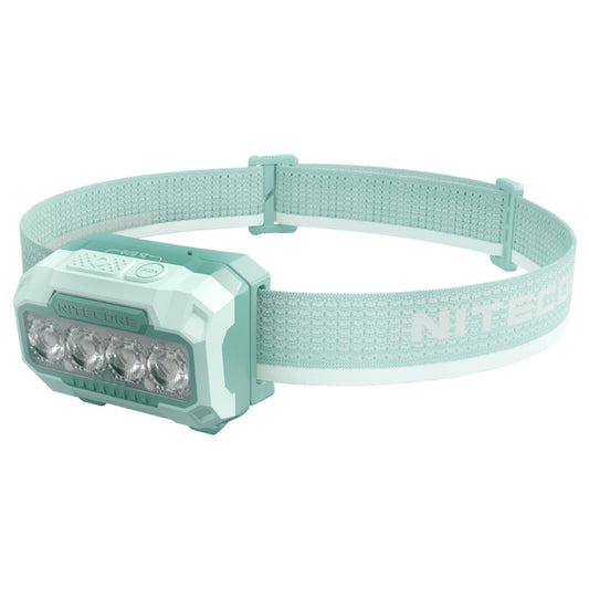 Nitecore HA23 UHE 600 Lumen AAA Camping Headlamp with Multiple Color Temperatures (Green)