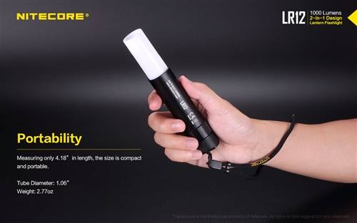 NITECORE LR12 1000 Lumen Mini 2-in-1 Lantern Flashlight