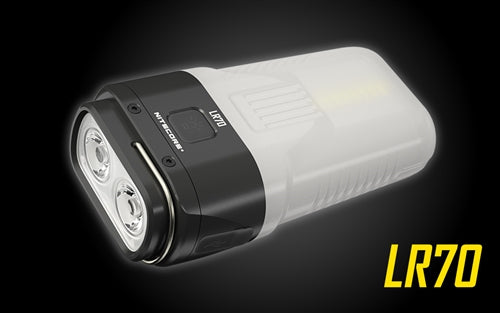 Nitecore LR70 3000 Lumen USB-C Rechargeable 3-in-1 Flashlight / Camping Lantern / Power Bank