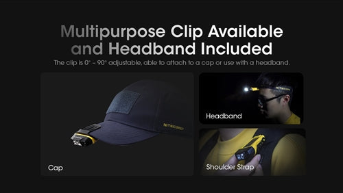 Nitecore NU11 150 Lumen USB-C Rechargeable Clip-on Headlamp