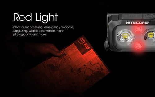 Nitecore NU25 UL 400 Lumen Ultra Lightweight USB-C Rechargeable Headlamp