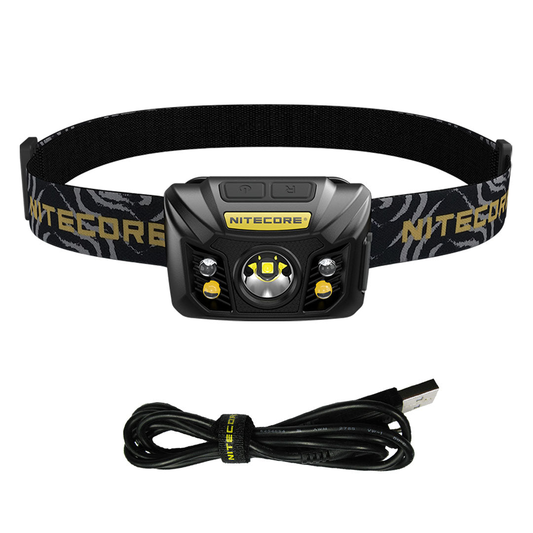 NITECORE NU32 550 Lumen LED Rechargeable Headlamp with White and Red Beams