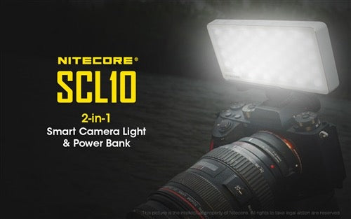 Nitecore SCL10 800 Lumen Multifunctional USB-C Rechargeable Camera Light