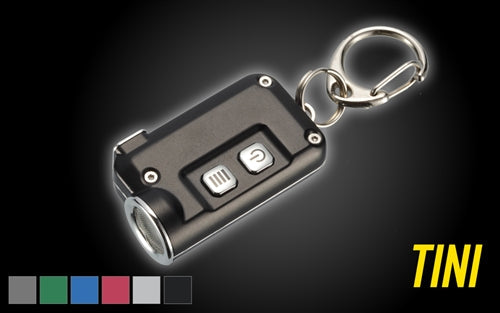 NITECORE TINI 380 Lumen Super Small USB Rechargeable LED Keychain Flashlight (Black)