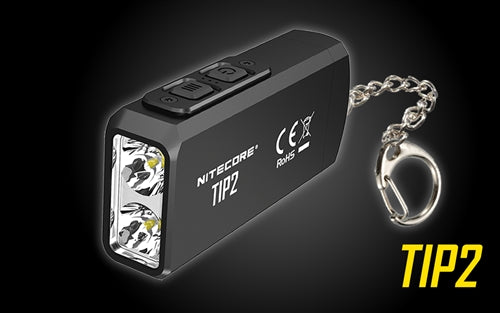 NITECORE TIP 2 720 LUMEN USB RECHARGEABLE KEYCHAIN FLASHLIGHT