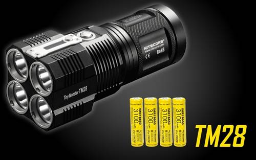 Nitecore TM28 6000 Lumen 4 x 18650 CREE XHP35 HI LED Flashlight