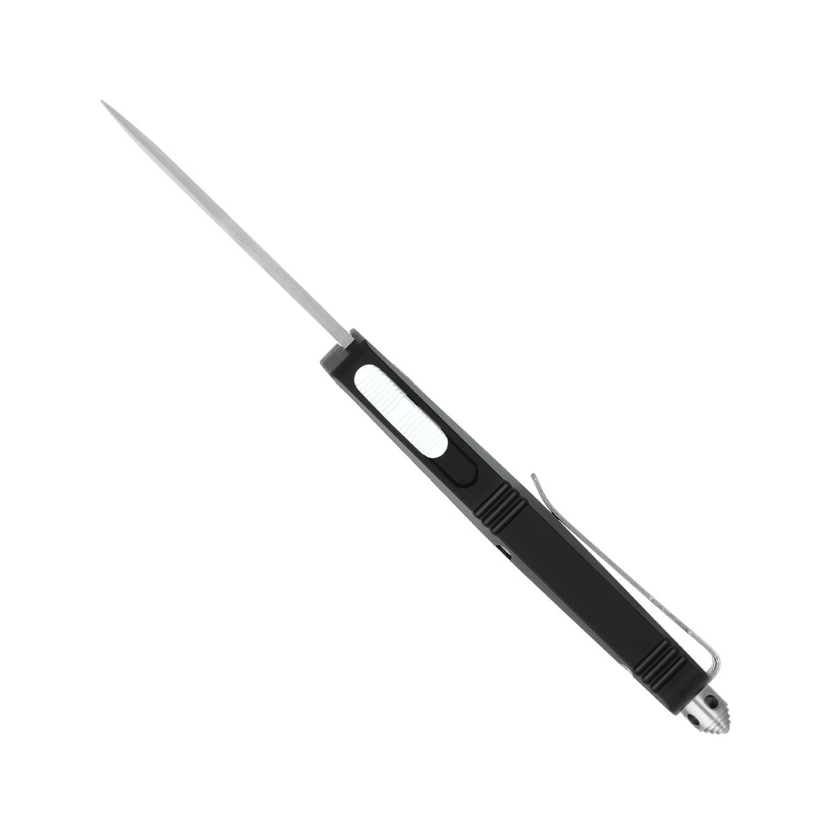 CobraTec FS-X Small Black OTF Knife - D2 Steel 2.5in Dagger Blade
