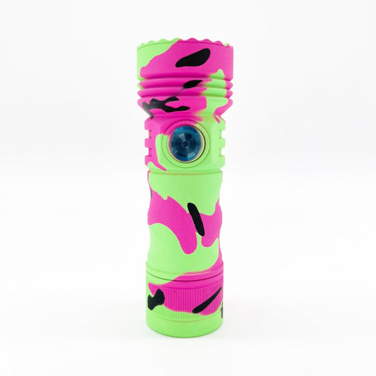 Olight Seeker 4 Mini UV Reactive Cerakote 1200 Lumen Rechargeable Flashlight w/ UV LED - Watermelon