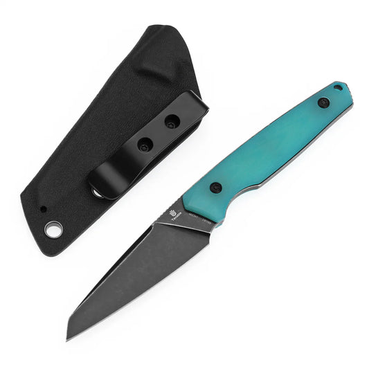 Tenable Parr G011B3 – 3.12" Reverse Tanto 14C28N Blade, Tiffany Blue G10 Handle, Kydex Sheath – Designed by Jonathan Styles