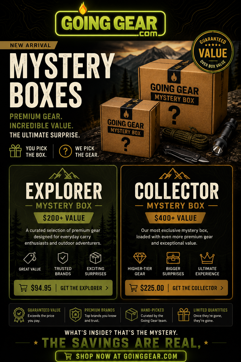 A $400 mystery box filled with name brand high-end knives 