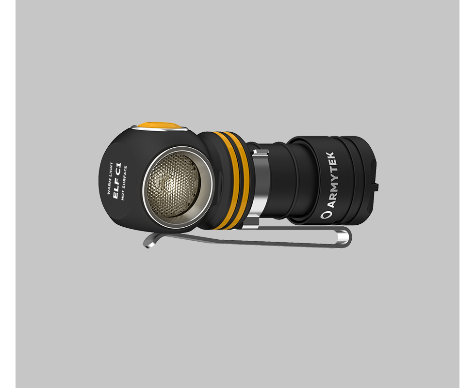 Armytek Elf C1 Micro USB Rechargeable / Warm LED / 930 lumens / TIR 70Â°:120Â° / 1x18350 (incl.)