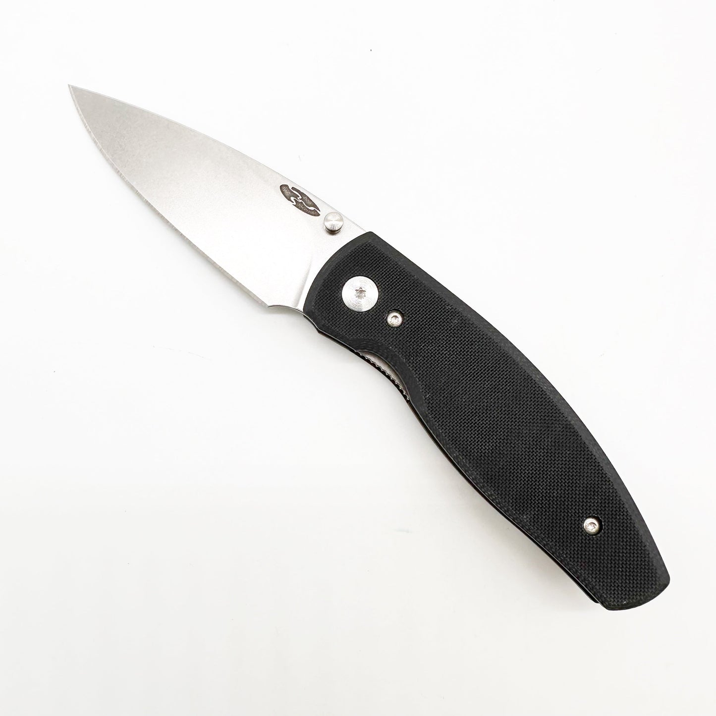Three Rivers Mfg Neutron 2 Jet Black G-10 Flat Scales 3in Magnacut Blade