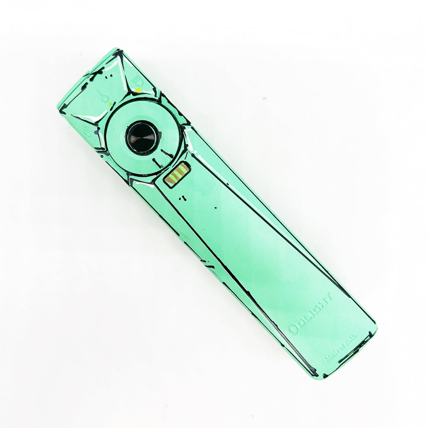 Olight Arkfeld Ultra Comic Book 1400 Lumen EDC Flashlight Rechargeable Aluminum Body - Island Green