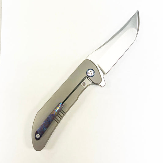 North Mountain Blade NorthMountain-OnePieceTi front view folding knife