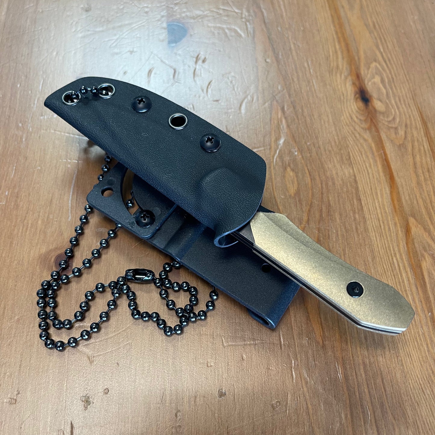 Griffin X Limited EDC Fixed Blade 2.79in Magnacut Steel Stonewashed Brass Handles