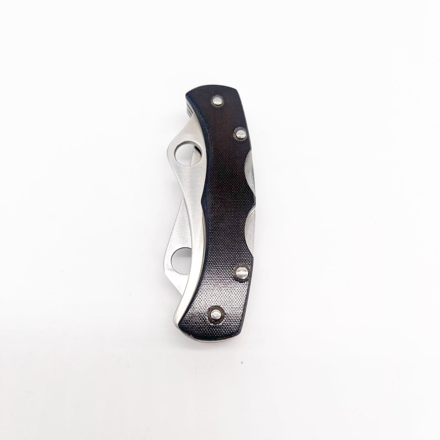 Spyderco Dyad Jr. Micarta Handles C39P&S Dual Blade Vintage Pocket Knife