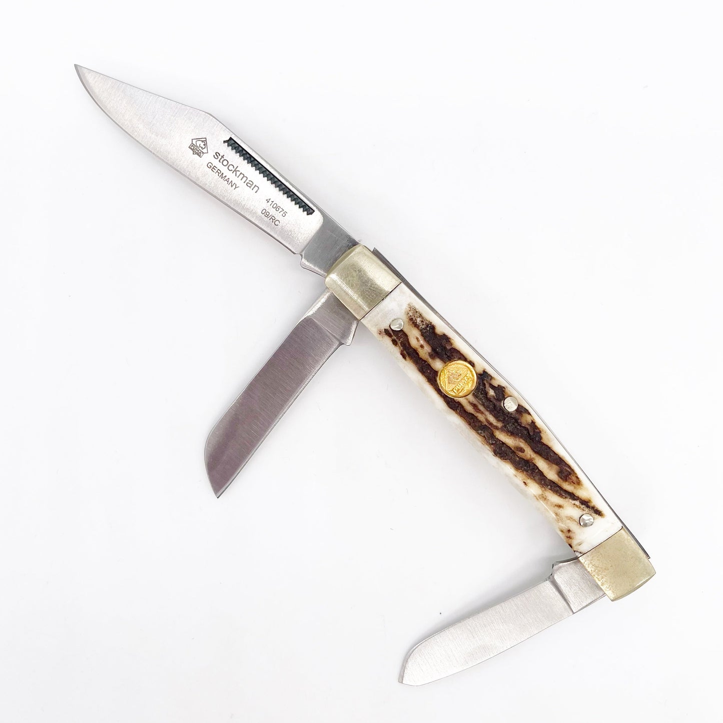 Puma P410675 Stockman Knife Stag Bone Handles, Germany 106/RC - pre-owned