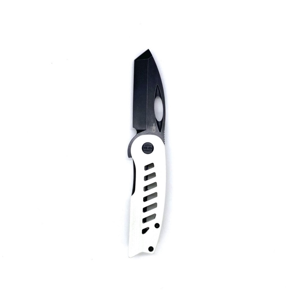 Bestech Knives Explorer Folding Knife 2.87in D2 Black Stonewash Steel Blade - BG37E