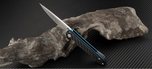 Artisan Cutlery Shark Liner Lock Knife Carbon Fiber (3.2" SW D2)
