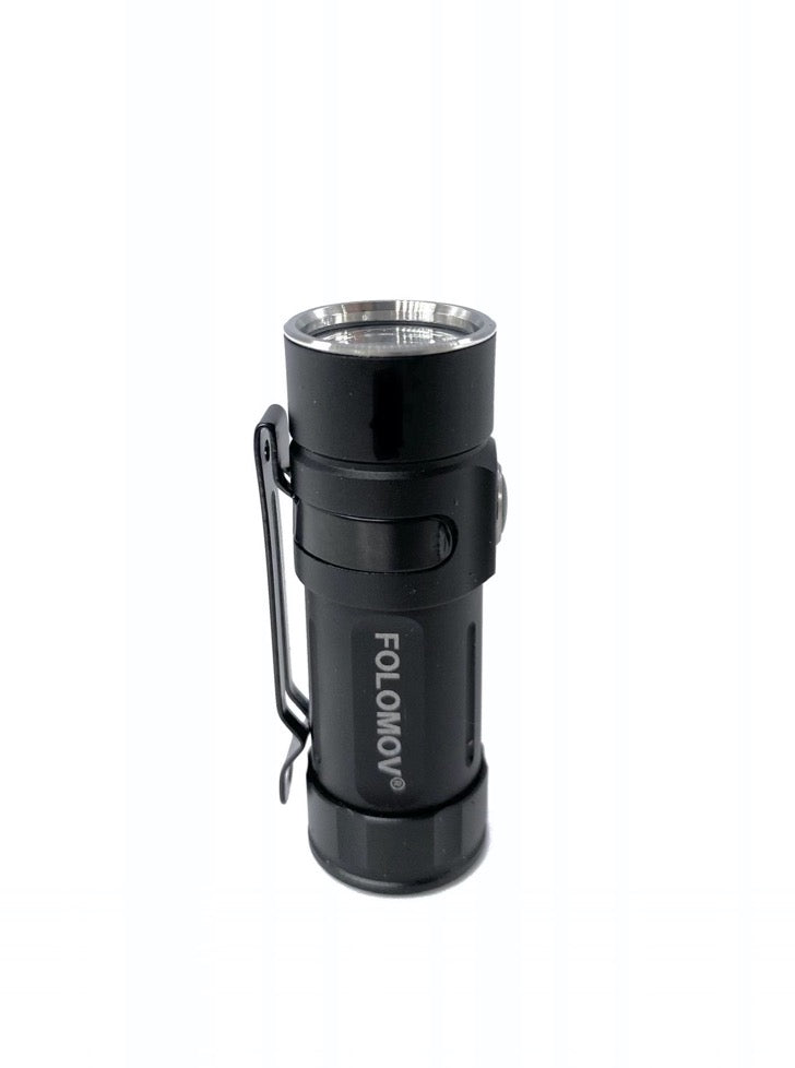 Folomov EDC C2 400 Lumen Flashlight w/ Micro-USB Rechargeable 14300 Battery