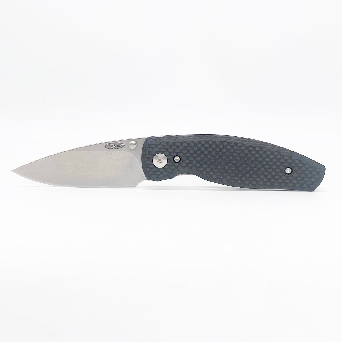 Three Rivers Mfg Neutron 2 Folding Knife 3in CPM 20CV Steel Carbon Fiber Handles