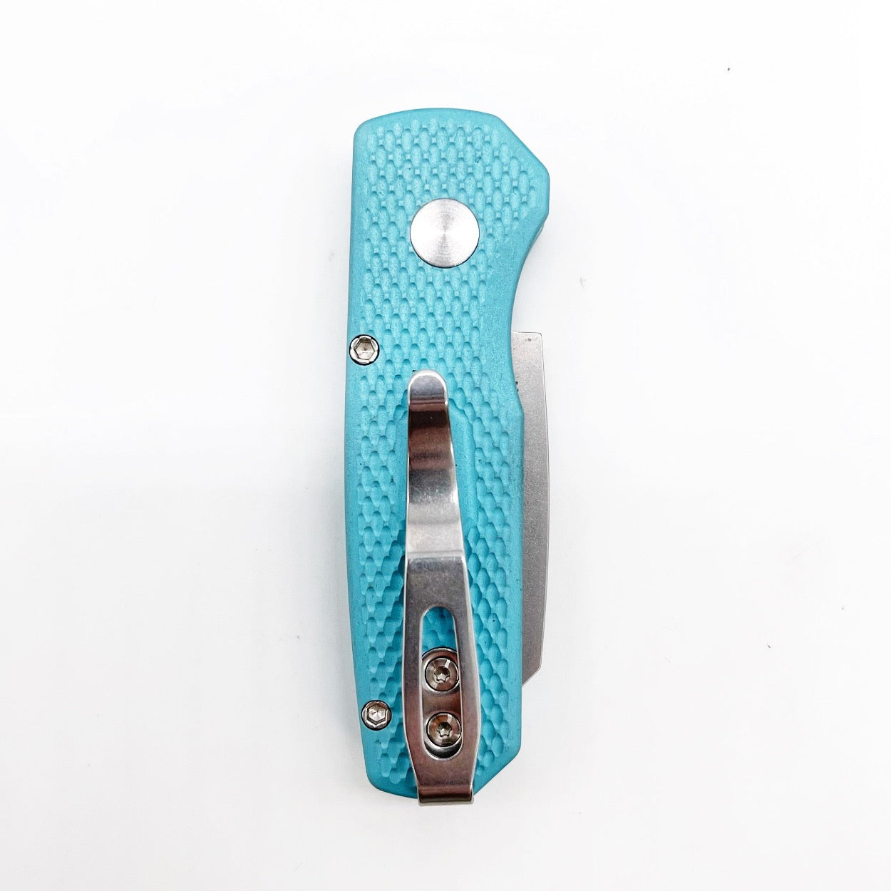 Pro-Tech R5405-T.BLUE Runt 5 Tiffany Blue Aluminum Handle Stonewashed Magnacut Blade