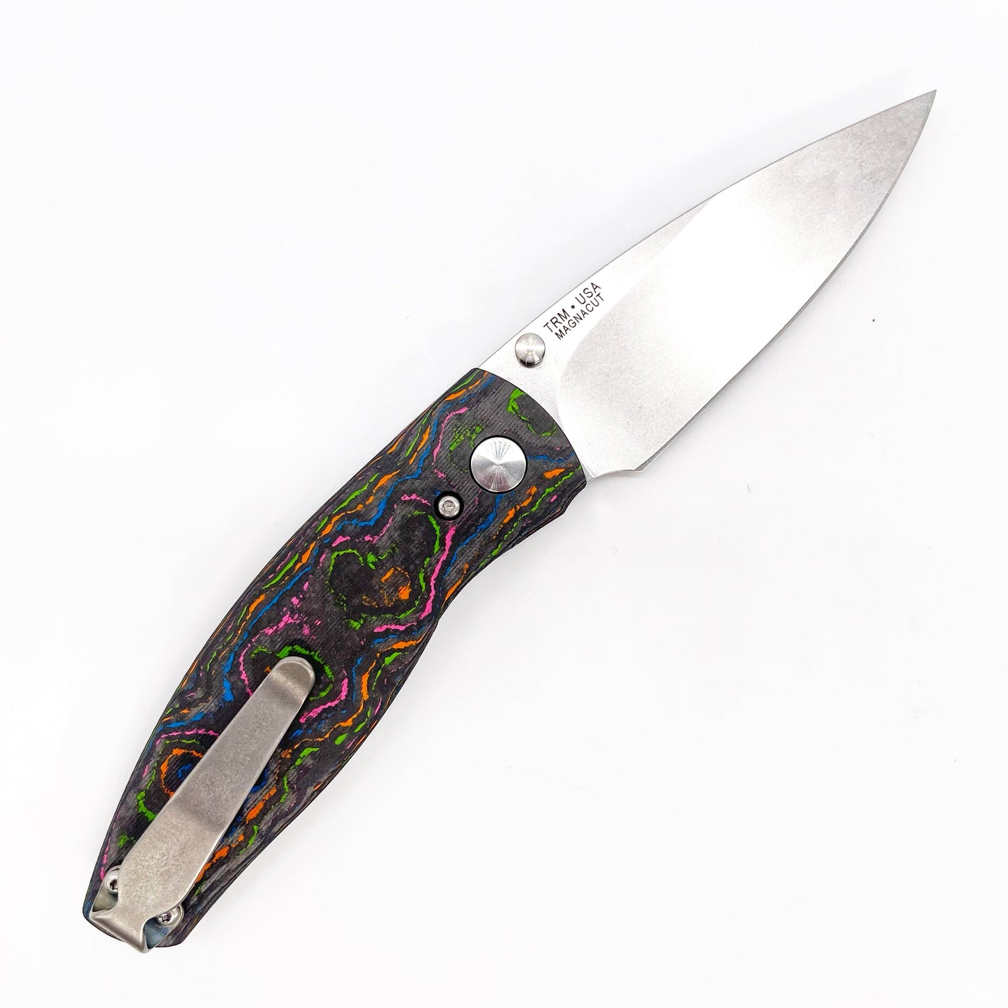 Three Rivers Mfg IRIE Magnacut Neutron 2 80s Camo Carbon Fiber 3D Handles